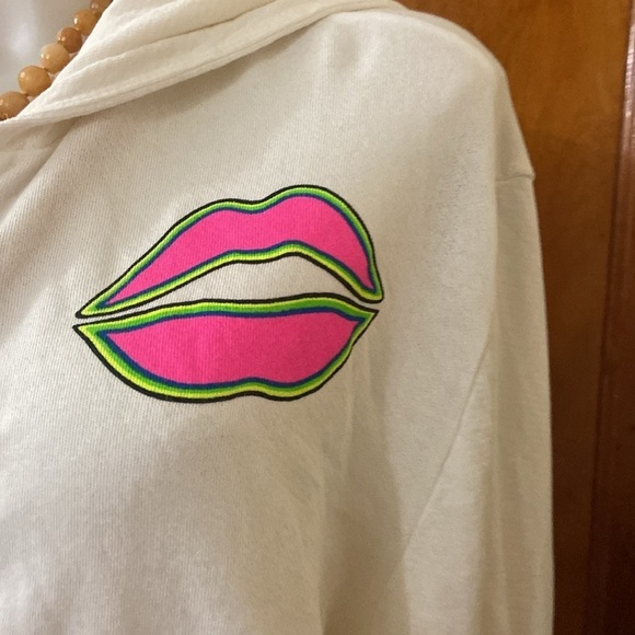 Lauren Moshi LACHELLE NEON LIGHTNING EYE Hoodie - Picture 6 of 9